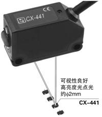 采用高亮度光點(diǎn)光，便于對(duì)準(zhǔn)光軸